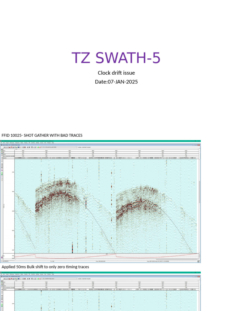 TZ SWATH-5 Clock Drift Correction Guide | PDF