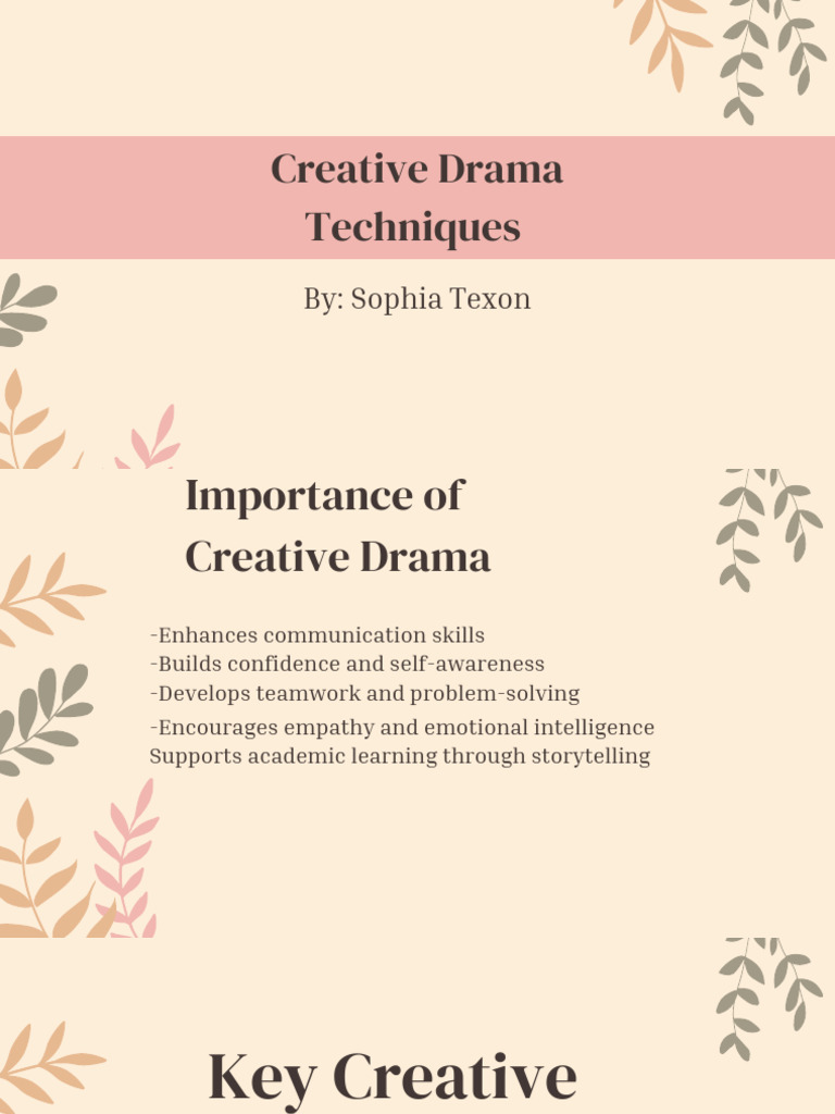 Creative Drama Techniques Guide | PDF