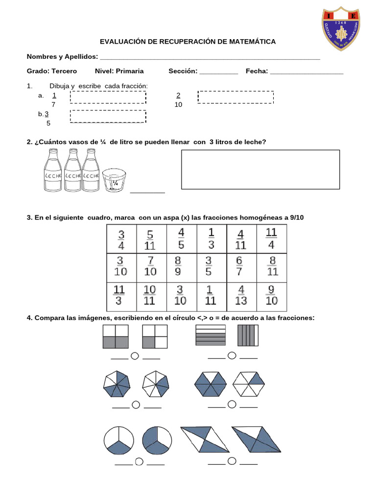 3 Grado Matematica Pdf