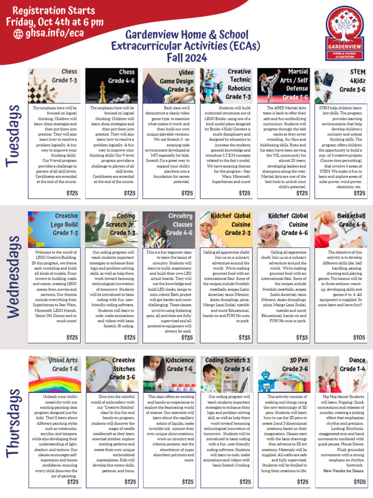 ECA Fall 2024 Flyer | PDF | Paintings