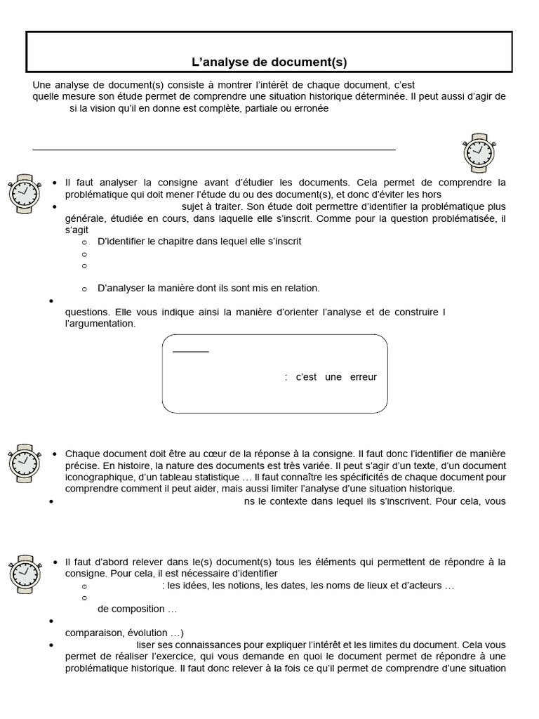 Méthode d'analyse de documents historiques | PDF