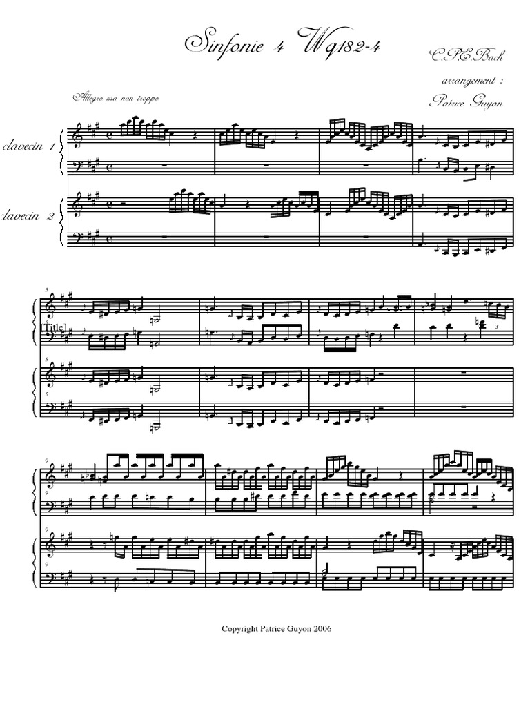 Sinfonie 4 MVT 1 2 | PDF