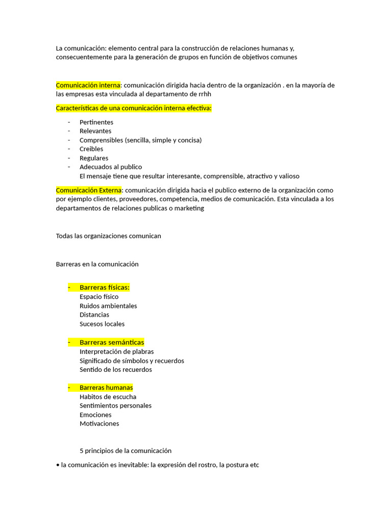 Comunicación Efectiva en Organizaciones | PDF | Comunicación | Salario