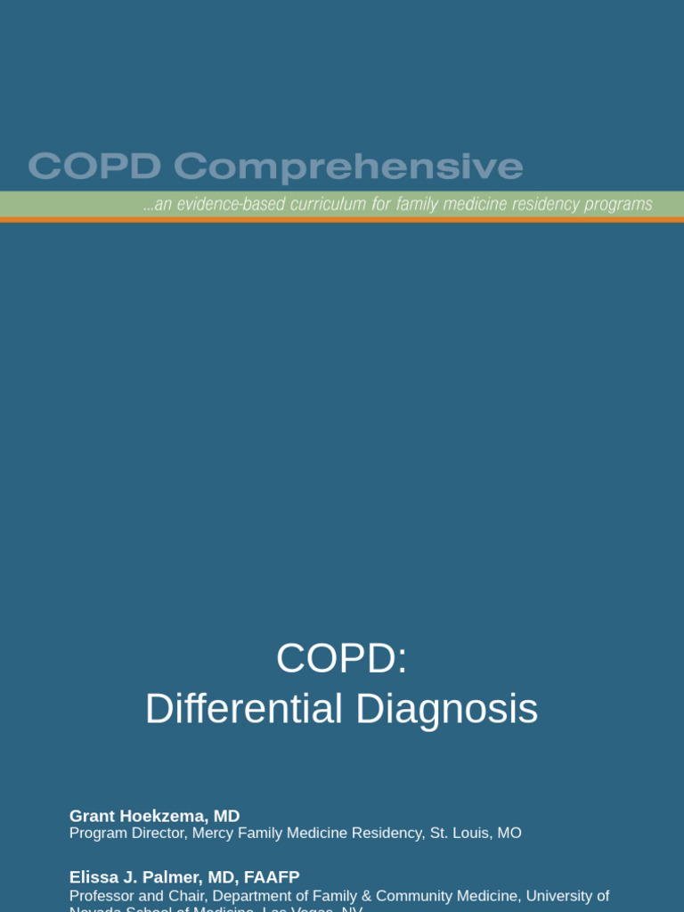 COPD Differential Diagnosis Module | PDF | Chronic Obstructive ...