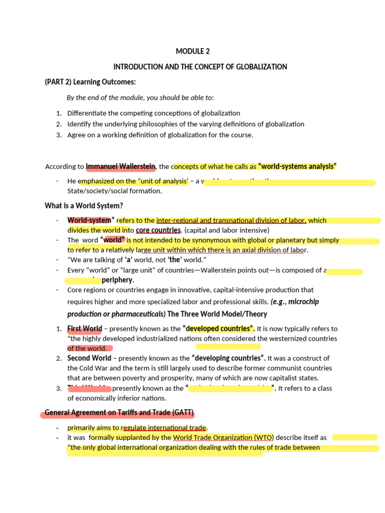 Understanding Globalization Concepts | PDF | World Systems Theory ...