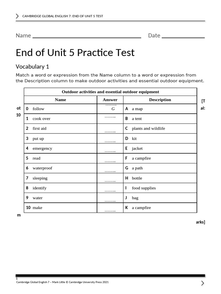 Unit 5 Practice Test | PDF | Physical Geography | Earth Sciences