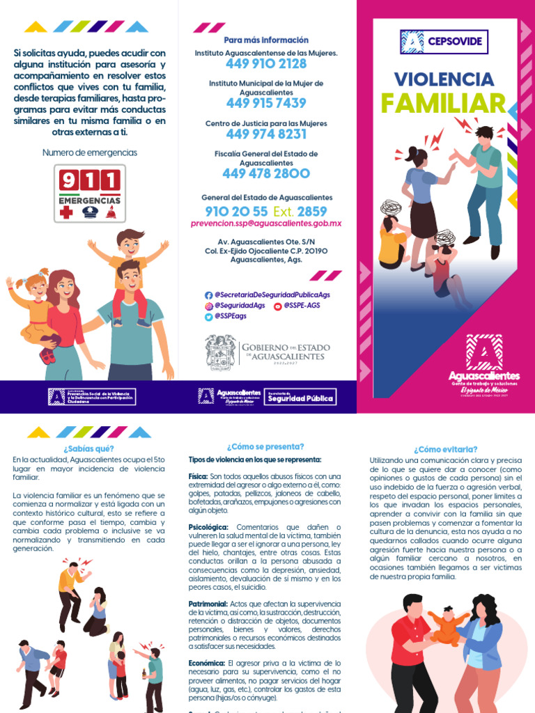 Prevención de la Violencia Familiar en Aguascalientes | PDF | Violencia ...