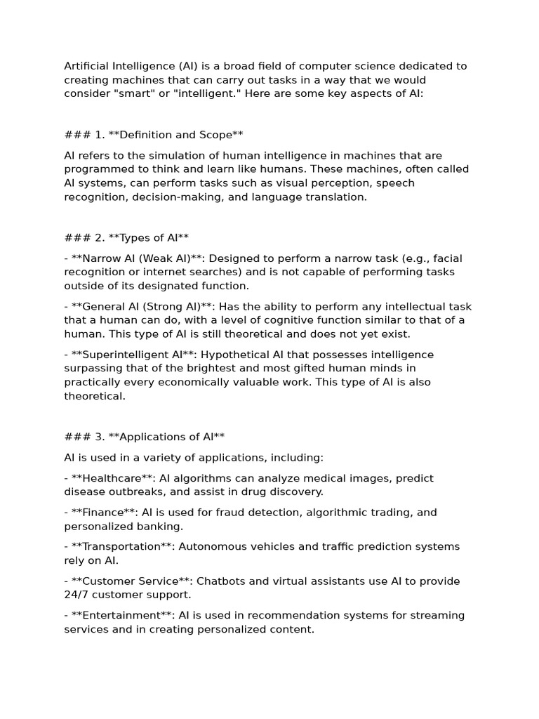 AI | PDF | Artificial Intelligence | Intelligence (AI) & Semantics