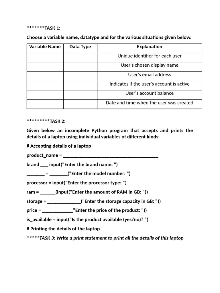 Worksheet 2 | PDF