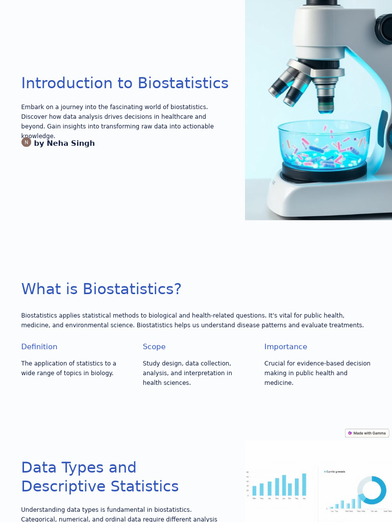 Introduction To Biostatistics | PDF | Statistics | Biostatistics