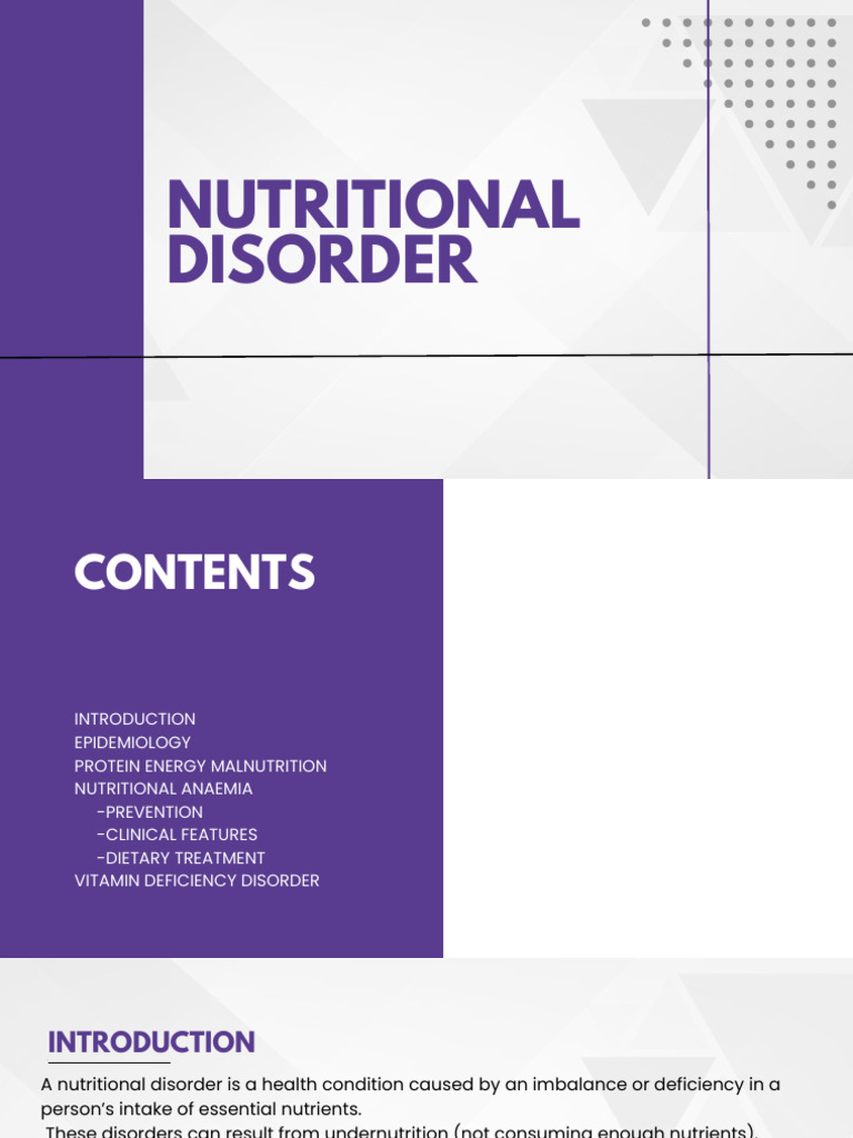 Nutritional Disorders | PDF | Malnutrition | Nutrition