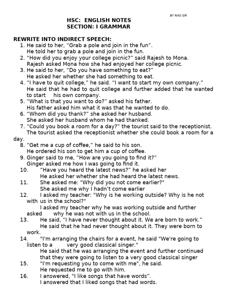 Xii Notes (Rao Sir) | PDF | Adverb | Adjective