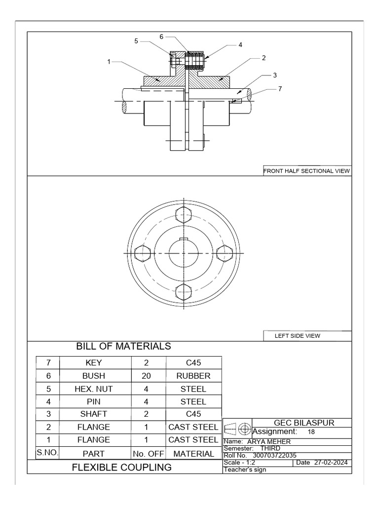 Flexible coupling bom views pdf