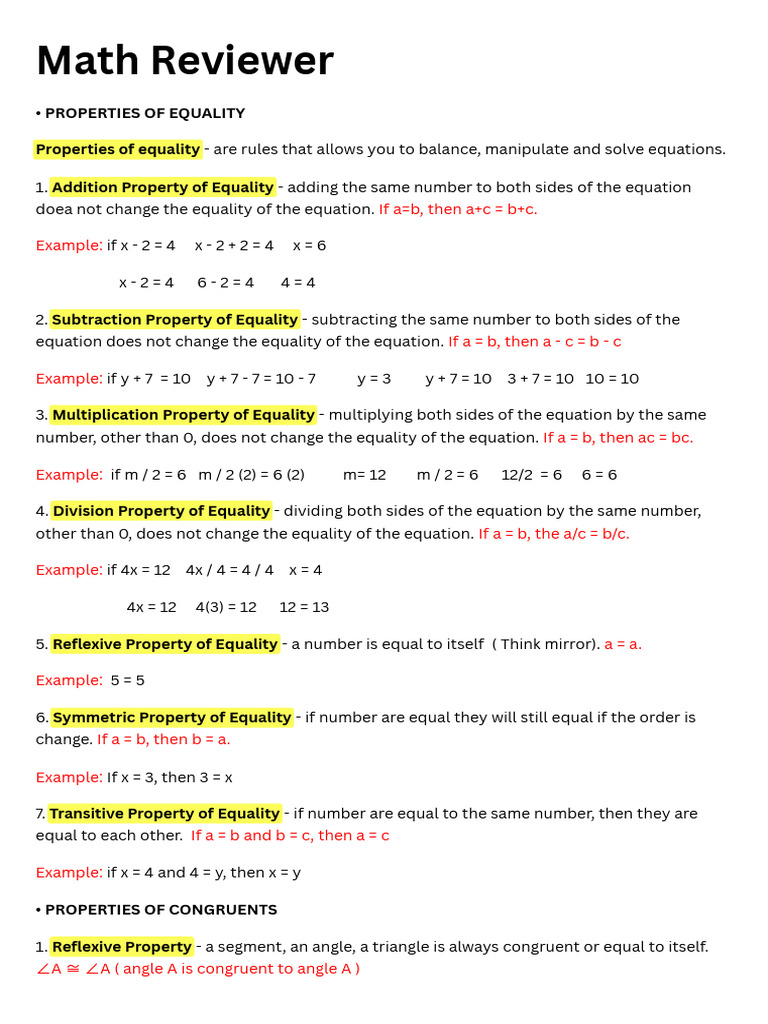 Ireview - Mathematics 8 Q3 | PDF | Elementary Geometry | Mathematical ...