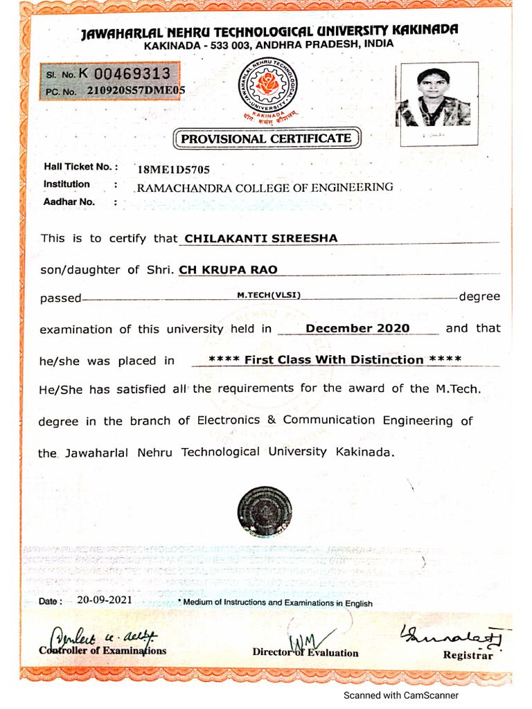 Mtech Certificates | PDF