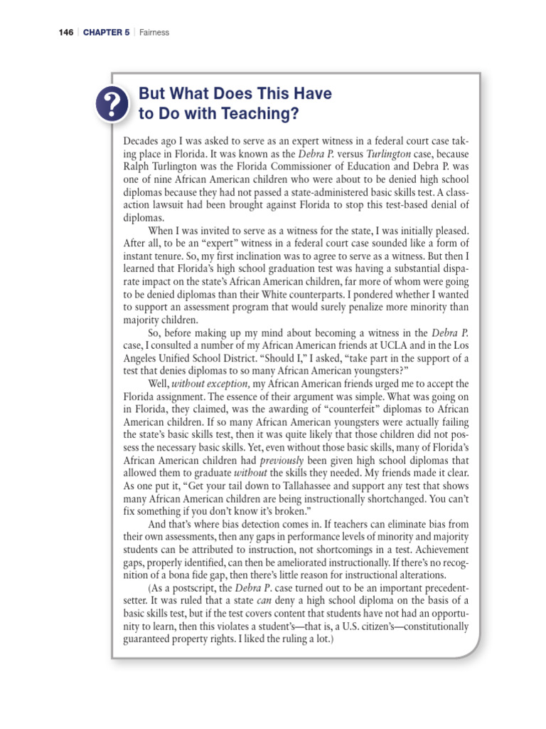Classroom Assessment WTNTK-pages-84 | PDF | Bias | Justice