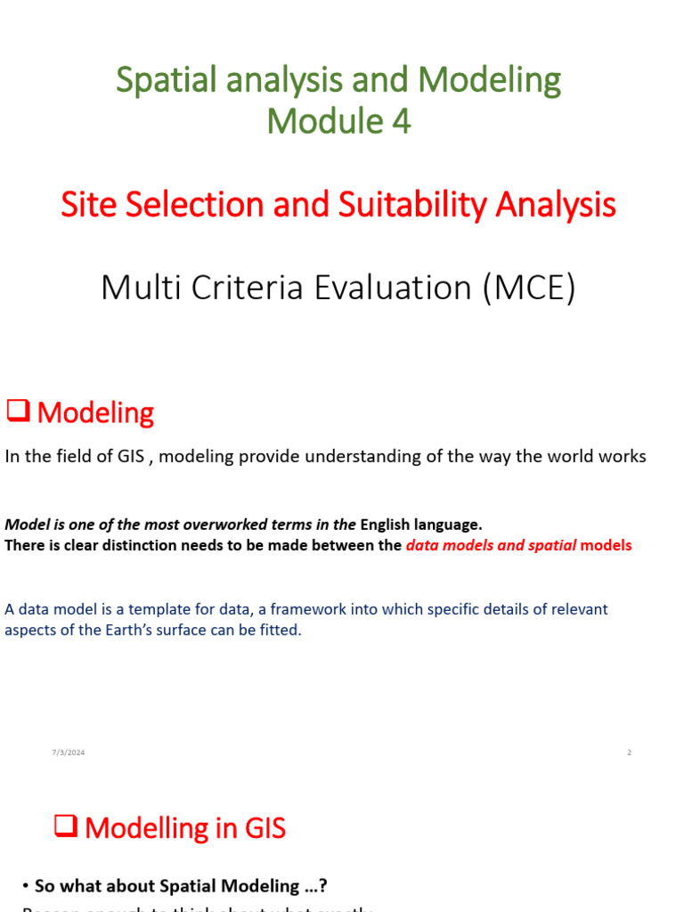 GIS Site Selection and Modeling Guide | PDF | Geographic Information ...