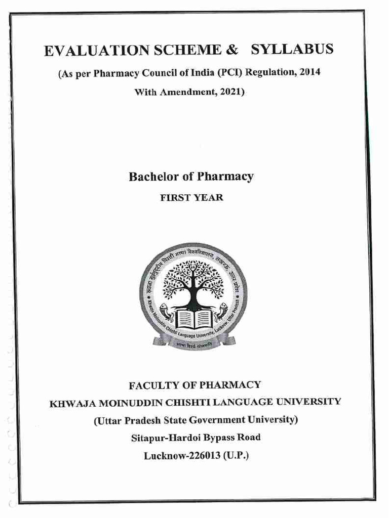 B.pharM First Year Compressed | PDF