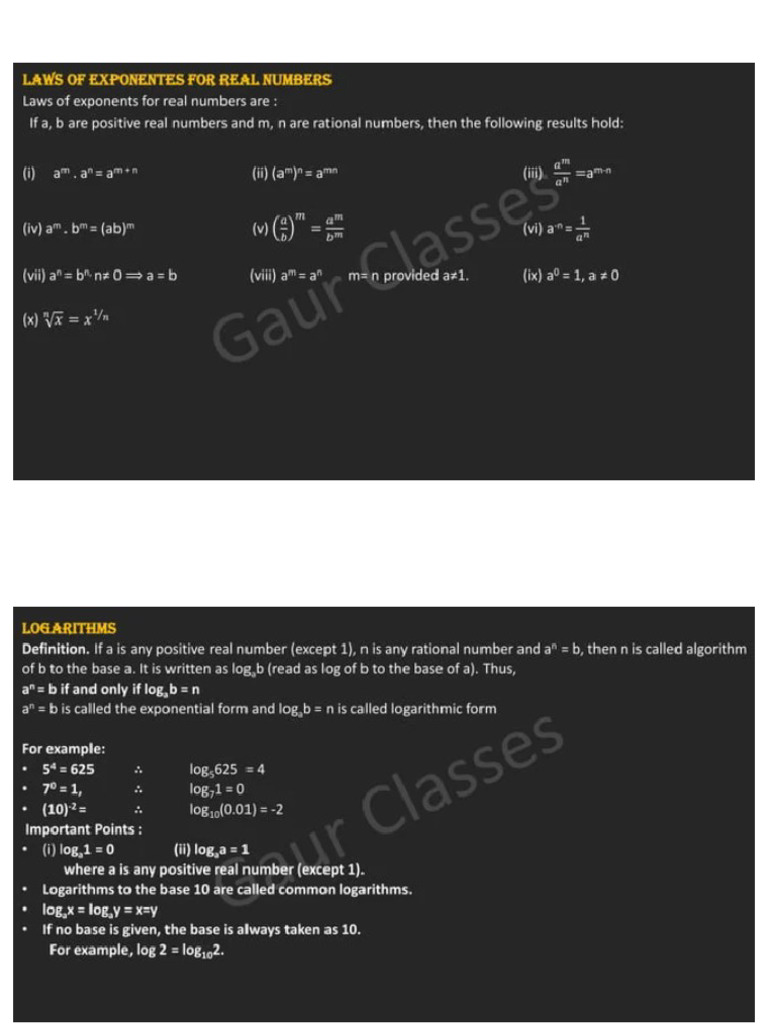 Applied Mathematics Important Notes | PDF