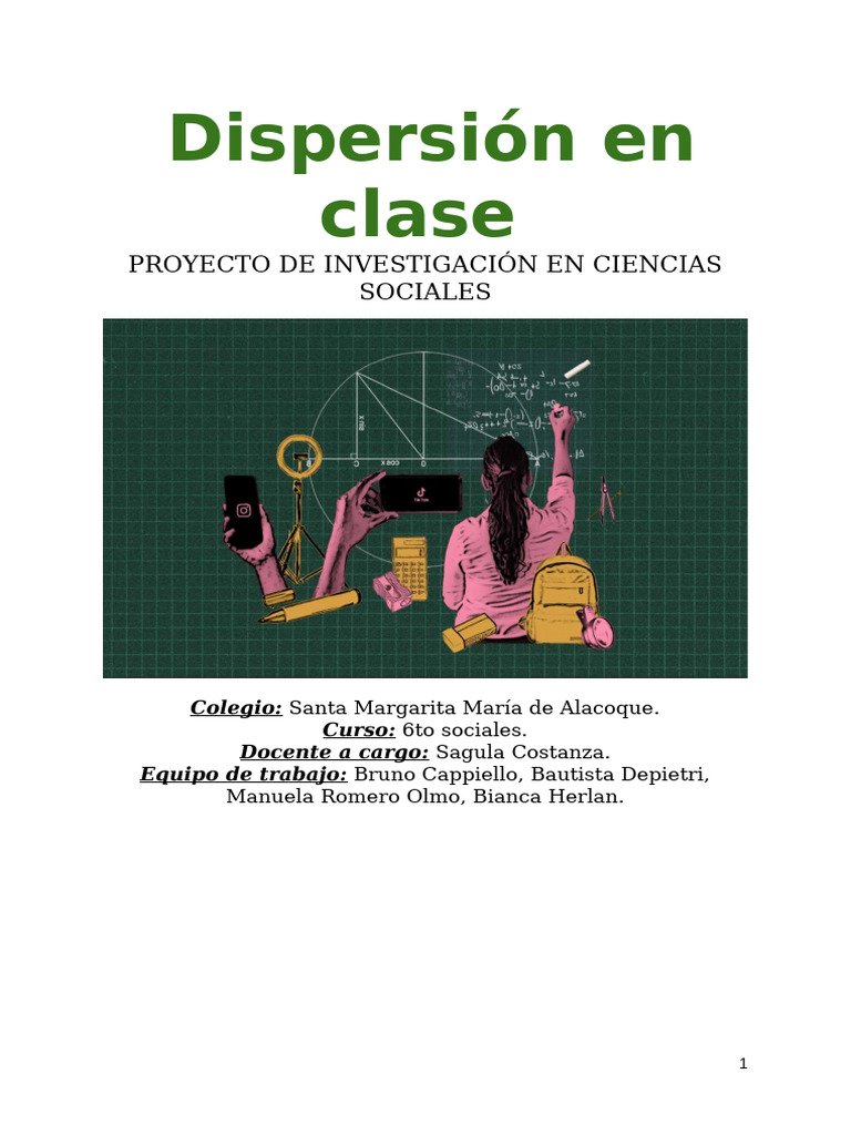 Proyecto de Inv | PDF | Maestros | Salón de clases