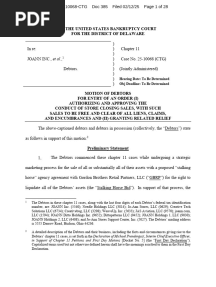 JOANN Bankruptcy Filing