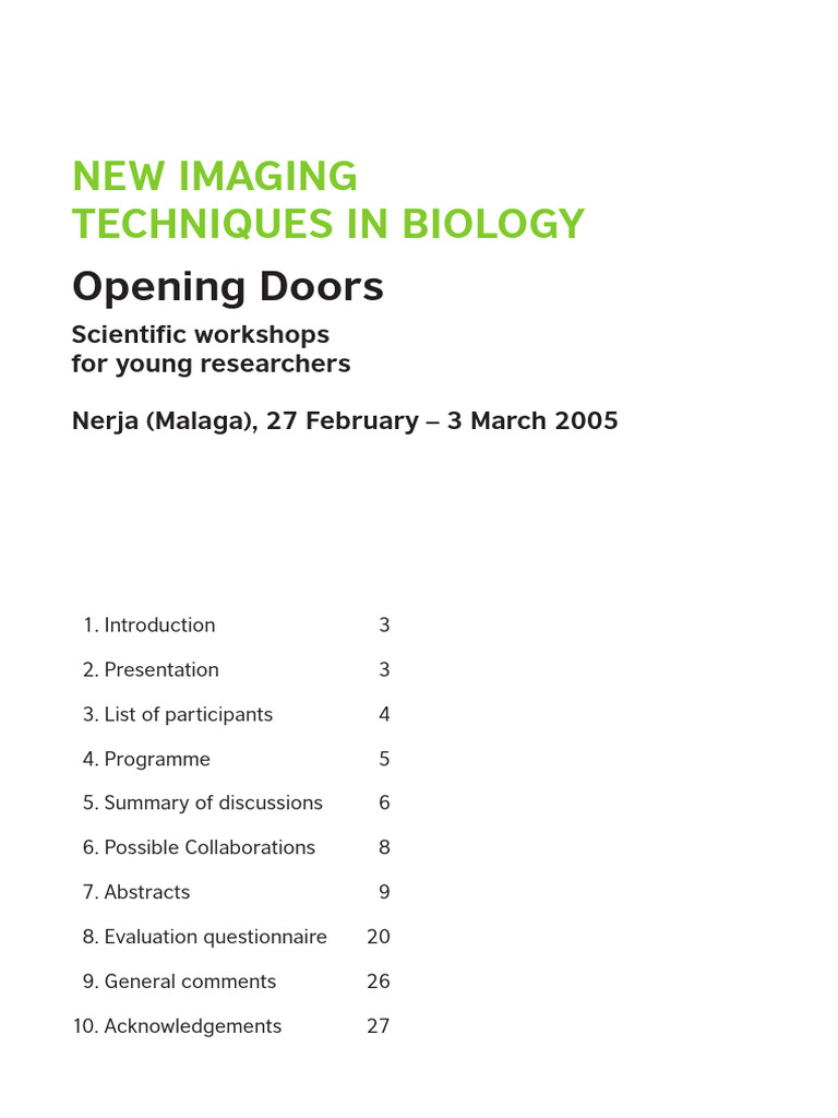 Imaging in Biology | PDF | Microscopy | Extracellular Matrix