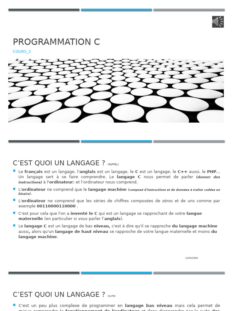 Introduction au langage de programmation C | PDF | Code source ...