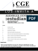 Asamblea General de Estudiantes 2012