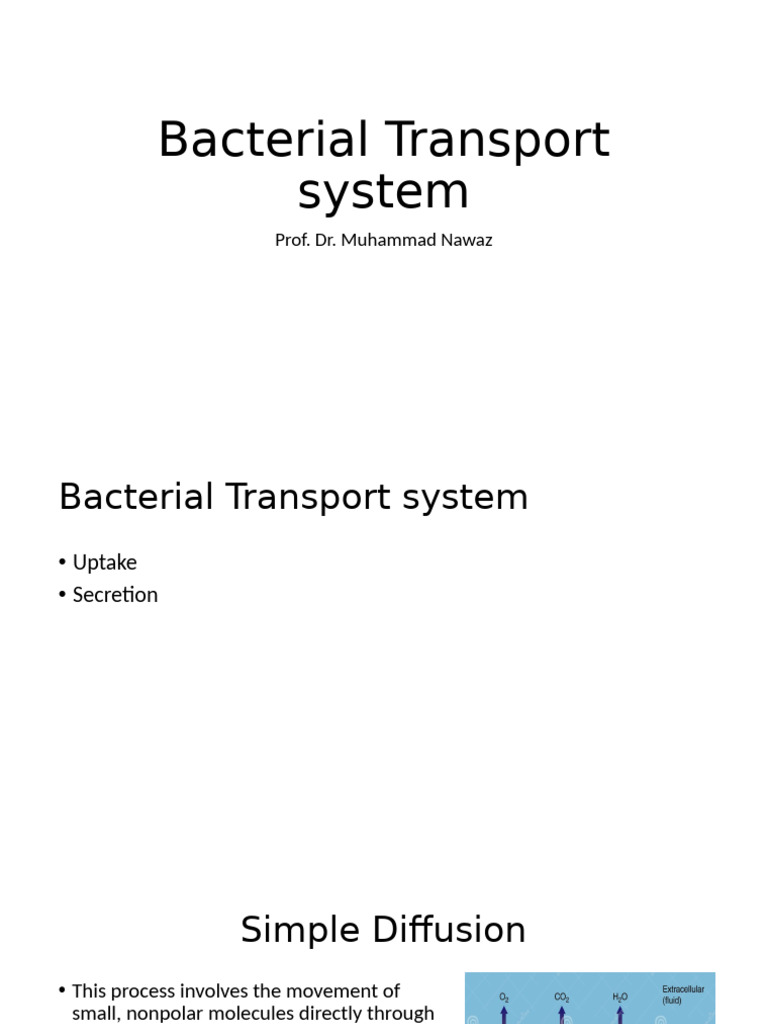 Bacterial Transport and Secretion Systems | PDF | Secretion | Protein ...