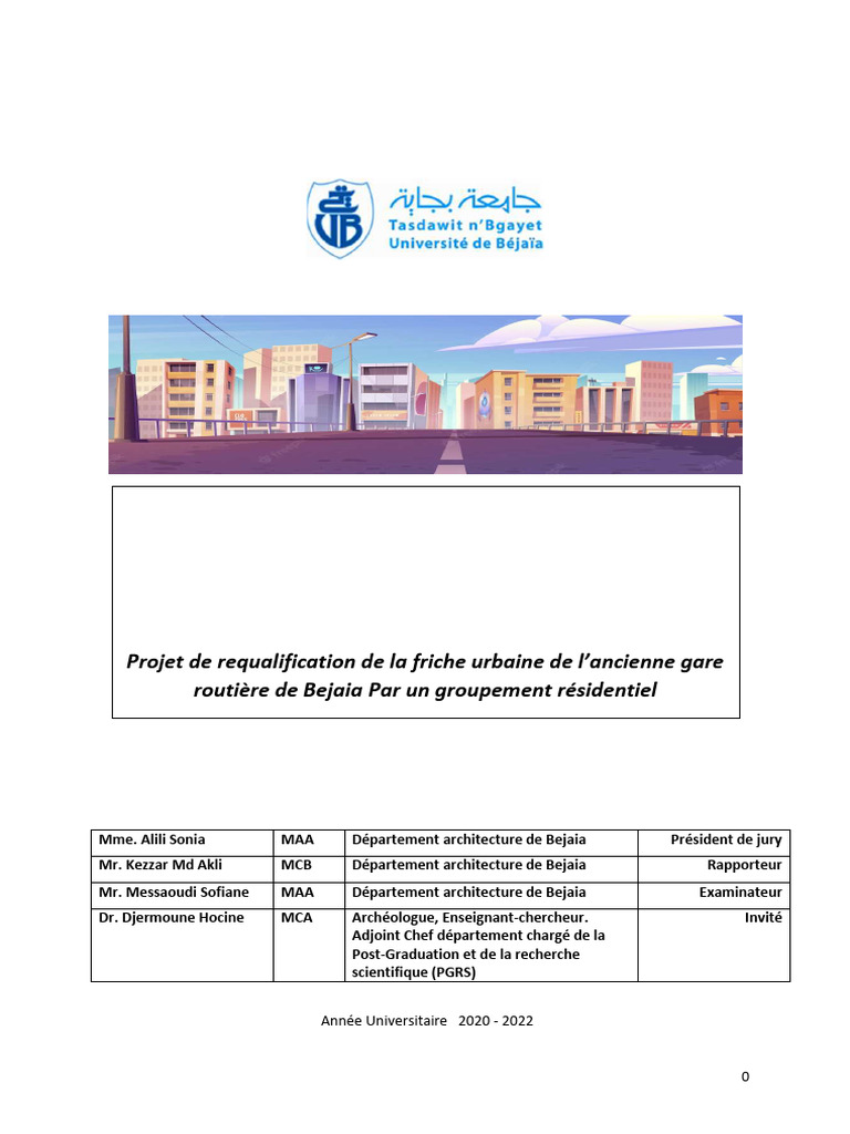 Requalification urbaine à Bejaia : Logement contemporain | PDF ...