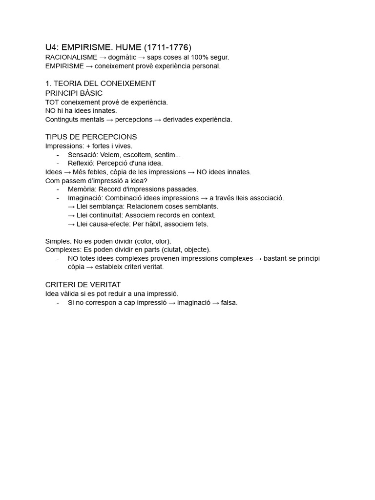 Apunts Filo U4 2n Batx | PDF