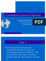 Contemporary Issues in Missions