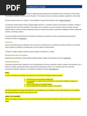 Iowa Contractors Guide