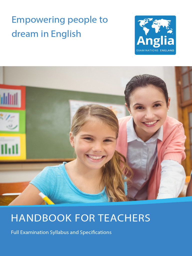 Anglia ESOL Examination Handbook 2024 | PDF | Linguistics | Grammar