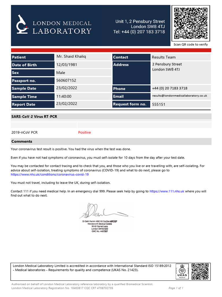 Mr. Shaid Khaliq - positive report | PDF