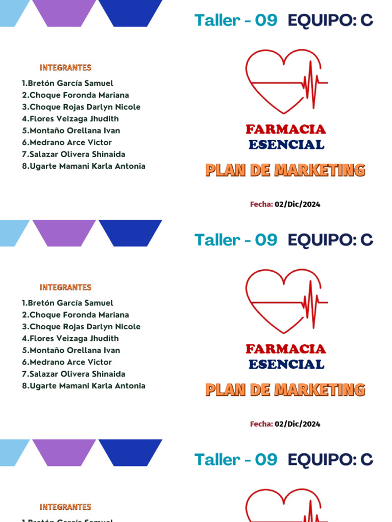 Plan de Marketing para Farmacia Esencial | PDF | Marketing | Farmacia