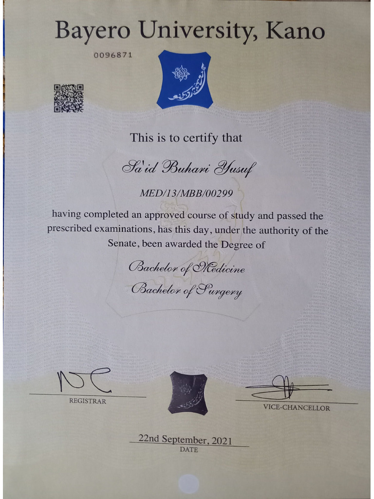 BUK Cert | PDF