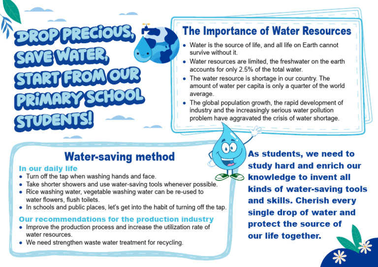 Water Conservation Strategies for Students | PDF