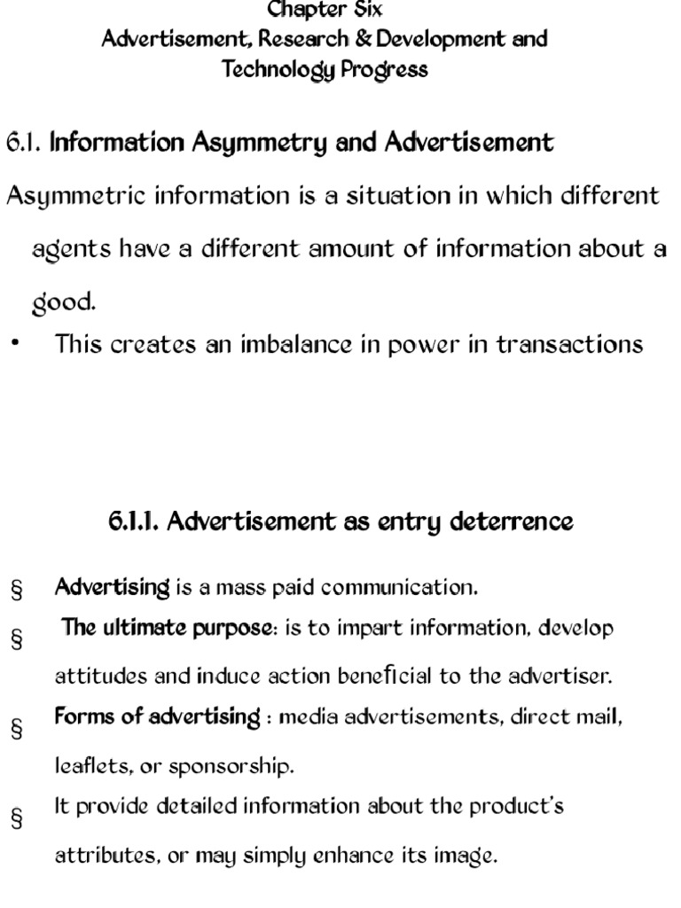 Chapter Six Advertisement, Research &development - Phoenix | PDF