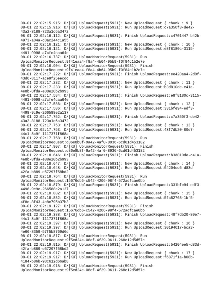 Upload Request Log Analysis | PDF