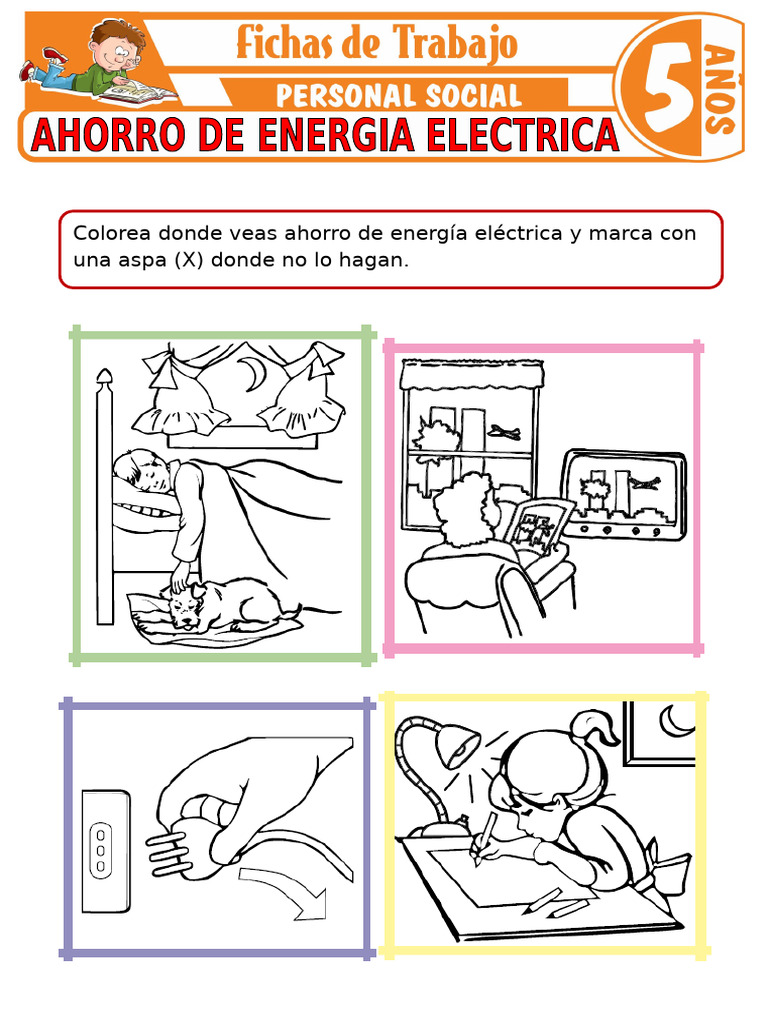 Ahorro de Energia Electrica para Ninos de 5 Anos | PDF