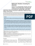 First Colombian Multicentric Newborn Screening For Congenital Toxoplasmosis