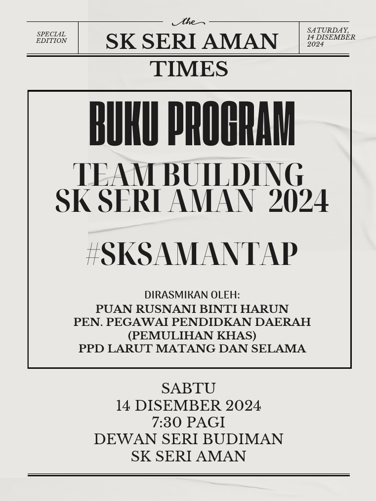 Buku Program Team Building Sksa 2024 | PDF
