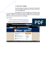 Tutorial Vincular Cuenta Gmail y Blogger