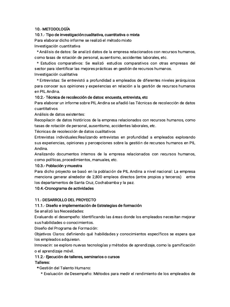 Proyecto | PDF | Gestión de recursos humanos | Gestión del talento
