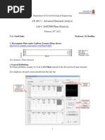 SAP2000 Tutorials - CE463_Lab4