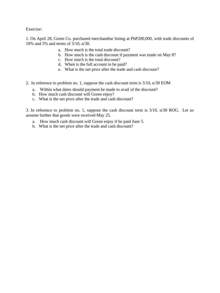 Exercise | PDF