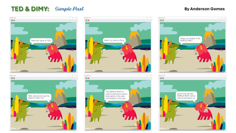 TED & DIMY: Understanding Simple Past | PDF