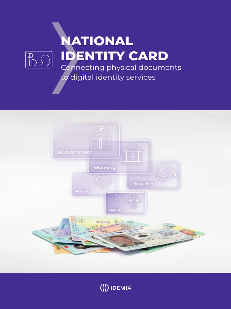 National Identity Card Idemia Brochure 202111 | PDF | Identity Document ...