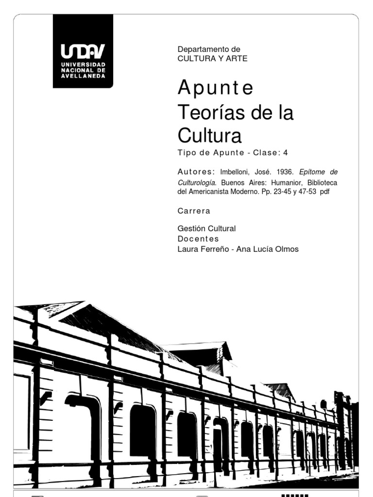 Imbelloni Epítome de Culturología PDF Antropología Science